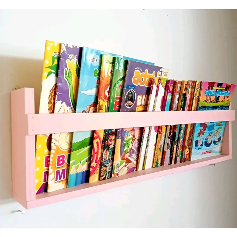 Rak Buku Estetik Warna Hitam Putih Rak Gantung Ambalan Rak Bumbu 4