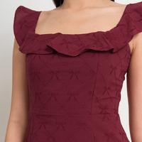 Gambar Chocochips - Yeppo Dress / Dress Wanita - Maroon, M dari Chocochips Boutique Kota Administrasi Jakarta Barat 4 Tokopedia