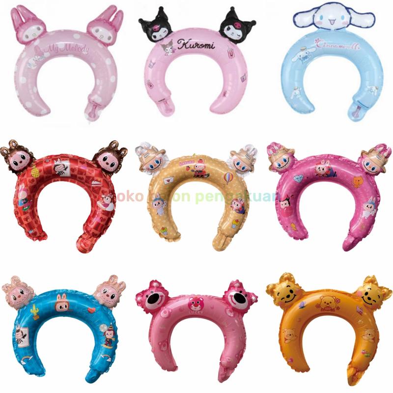[Versi 3] Balon Bando Kuromi Melody Cinnamoroll/ Bando Karakter / Hiasan Kepala / Balon Pesta Ulang Tahun / Perlengkapan Pesta Ulang Tahun 5