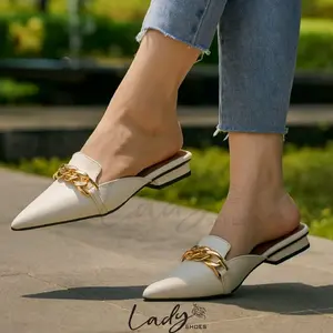 INARA Sandal Mules Wanita shoes 2cm – Simple, Anggun & Trendy pesta nikahan kondangan 