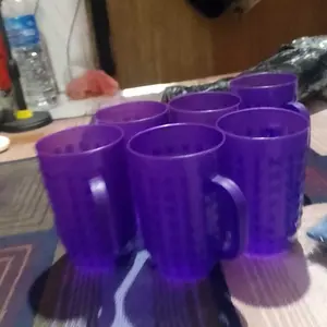 PAKET HEMAT GELAS / CANGKIR anti pecah tahan panas plastik kitchenware isi 6 biji