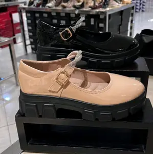 STEVE N CO sepatu wanita docmart tinggi 5cm glossy blink blink