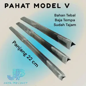 Pahat Model Coret V bahan tebal baja tempa