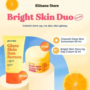 GLOOW&BE | BUNDLING Sunscreen Bright Skin + Tone Up Day Cream Bright Skin Wajah Lightening