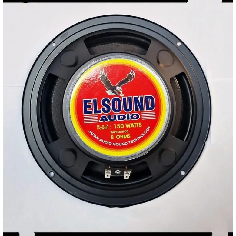 SPEAKER ELSOUND 8 INCH MAGNET BESAR 150 WATT HITAM JAPAN AUDIO SPEAKER ELSOUND ORIGINAL 8 INCH HITAM COD 3