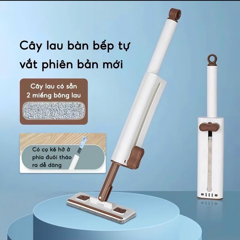 ( Tặng 1 Bông Lau ) Cây lau mini tự vắt, cây lau nhà tự vắt mini xoay 360, lau kính cầm tay tiện lợi minimop