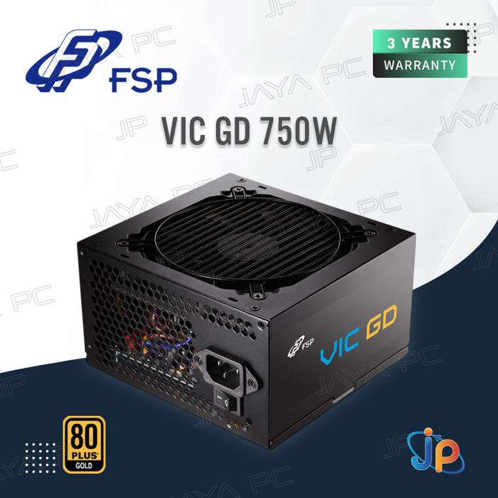 Gambar FSP VIC GD 750W ATX 3.1 PCIE5 PSU -  Power Supply 750 Watt 80+ Gold dari Jaya PC Kota Administrasi Jakarta Pusat Tokopedia