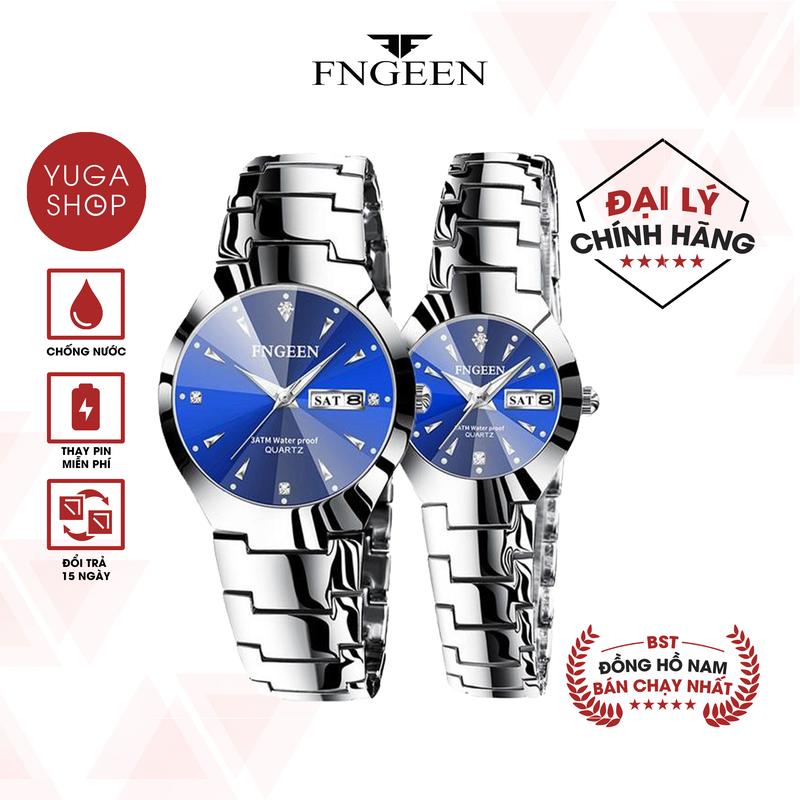Đồng hồ nam nữ FNGEEN FC mặt tròn có lịch thứ lịch ngày, TẶNG DỤNG CỤ CẮT DÂY, HỘP ĐỒNG HỒ, PIN ĐỒNG HỒ DỰ PHÒNG ( SỐ LƯỢNG QUÀ TẶNG CÓ HẠN )