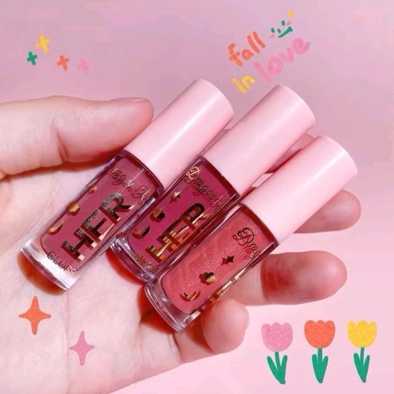 Dragon HER Lipstik Lip Loss Waterproof Bibir Young Girl Minipink Tahan Lama 1