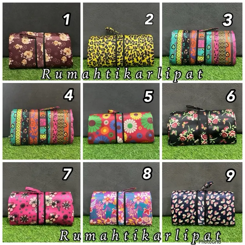 Tikar Lipat STANDAR 200x150 Mikrosatin / Tiklip Standar Bandung / Karpet Lipat Piknik