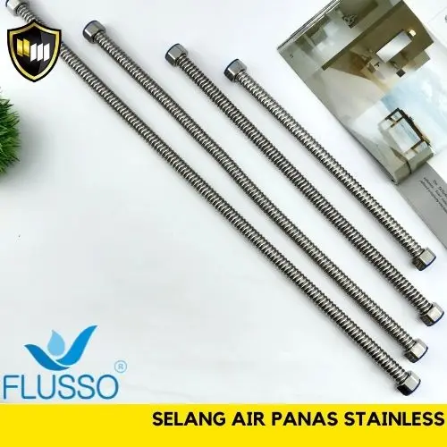 FLUSSO Selang Fleksibel Kaku Air Panas Dingin / Selang Water Heater Stainless ORIGINAL Jet 5