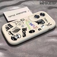 Gambar MHKEID Casing Hp untuk OPPO A60 4G Case tren Kasing Berwarna-warni Cesing Silikon Softcase kepulan krim Casing - Gaya1, OPPO A60 4G dari MHKEID MALL Kab. Tangerang 5 Tokopedia