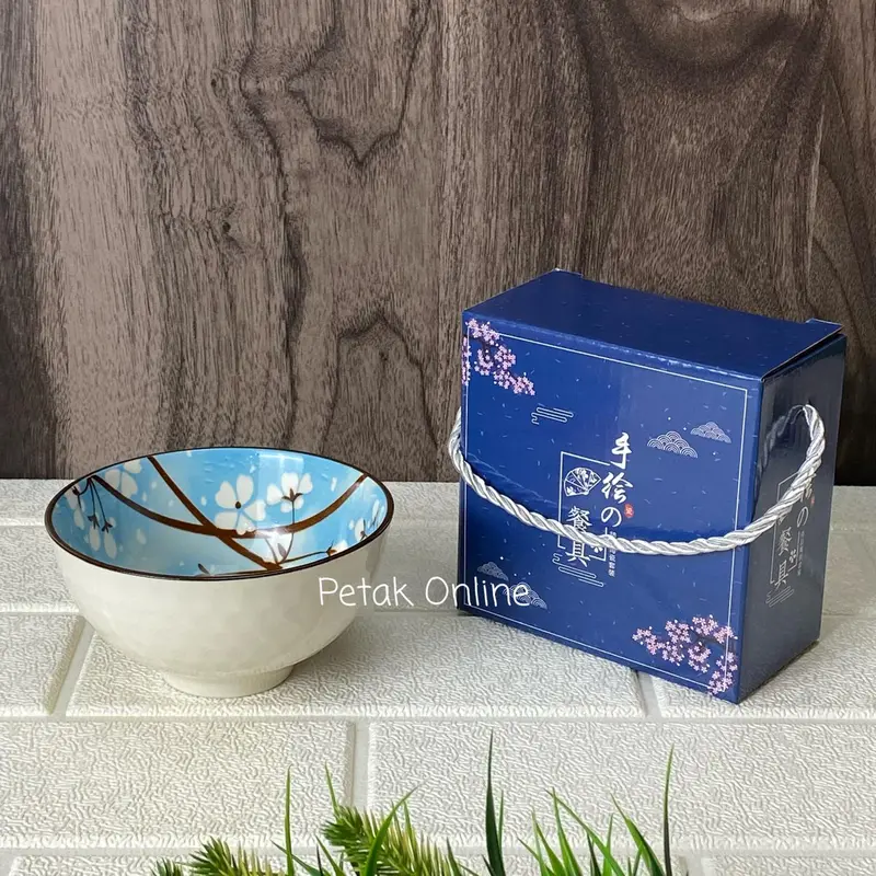 Hampers Mangkok Set Keramik Motif Korea Isi 1 Plus Box 5