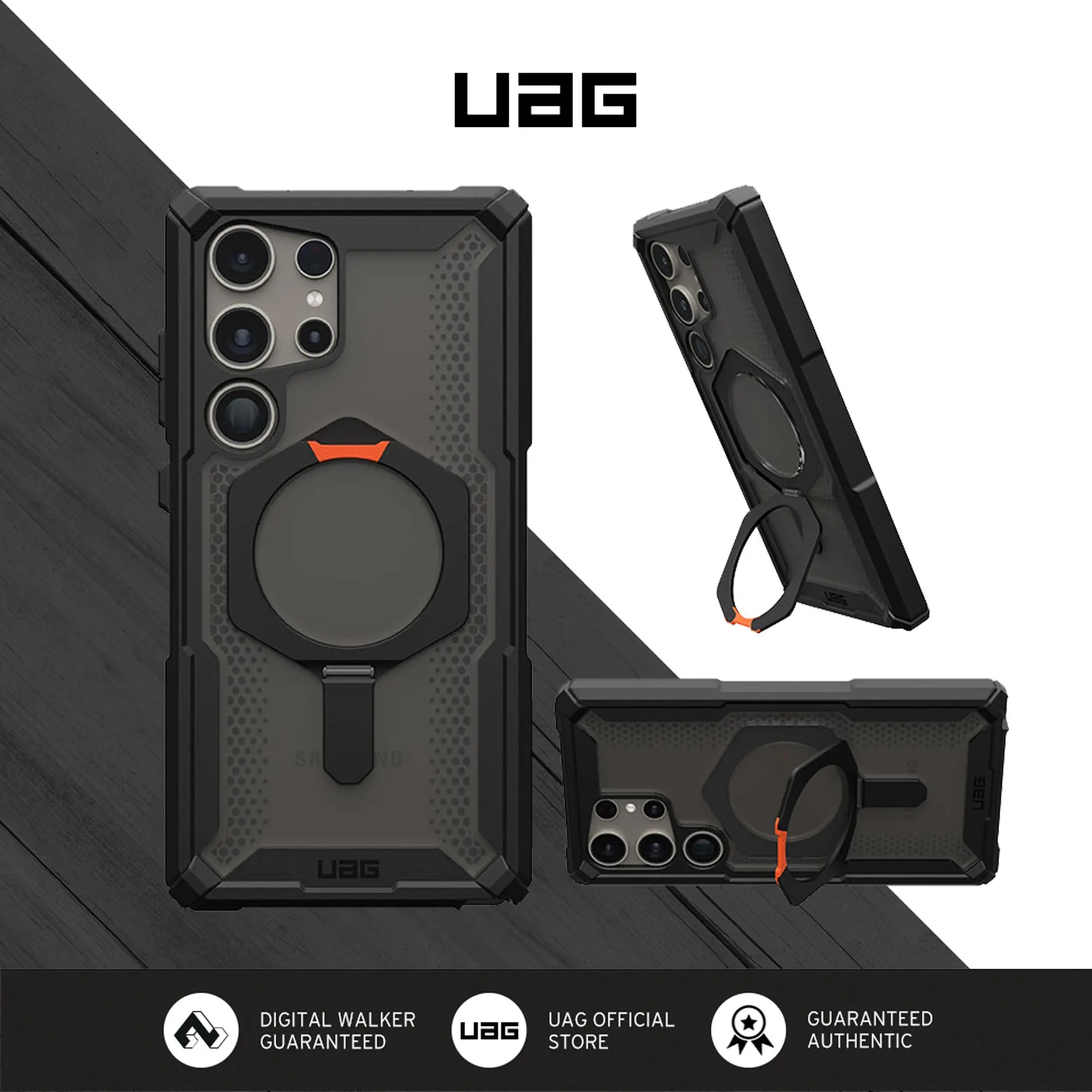 Ốp Điện Thoại UAG, Tương Thích Với Samsung Galaxy S25 Plus / S24 Ultra / S23, Từ Tính, Siêu Nhẹ, Siêu Mỏng, Bảo Vệ An Toàn, Chống Va Đập Bốn Mặt, Chống Mài Mòn, Băng Dính Trong Suốt, Hỗ Trợ Cho Ốp Điện Thoại Phụ Kiện Case