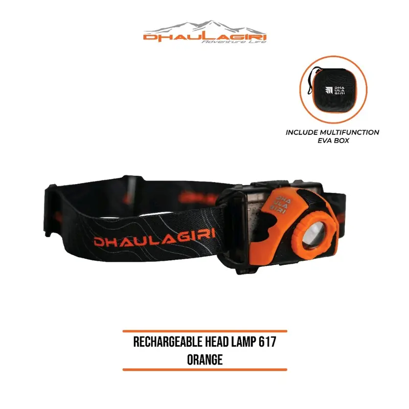 Dhaulagiri Rechargeable Headlamp 617 Senter Kepala waterproof Camping hiking 0