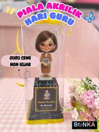 Gambar Piala Akrilik Custom Karakter Guru Wanita Non Hijab Hadiah Spesial Hari Guru Buat Bu Guru Tercinta Bisa Request Foto Guru Ucapan Proses 1 Hari Jadi - Guru Cowo dari Bonekahandmadesukasuka Kab. Sukoharjo 3 Tokopedia