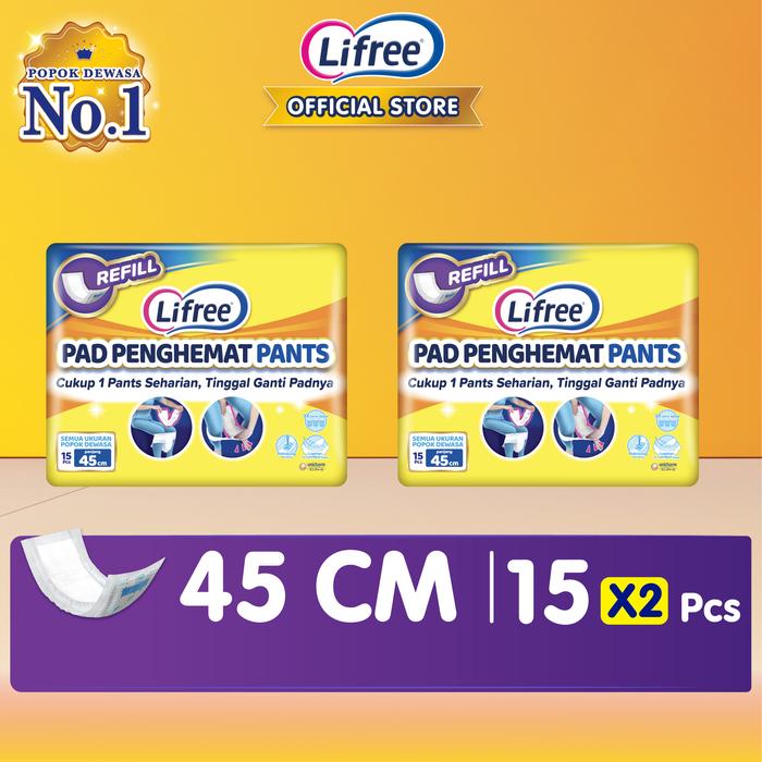 Gambar Lifree Pad Penghemat Pants 15 pads [2 pcs] dari Lifree Official Store Kab. Tangerang Tokopedia