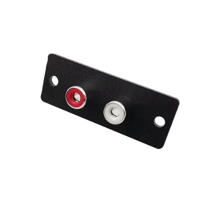 Soket RCA 2 Pin Body Biasa 2 Way RCA Female Jack Konektor Terminal Panel Dinding Plat Input Phono Chassis Soket Audio AV Adaptor 1