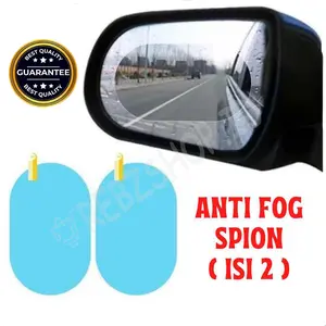 Stiker Tempelan Anti Embun Kaca Spion Mobil Anti Fog Spion 2 PCS Ukuran Besar 150 x 100