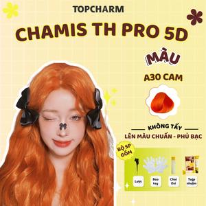 Nhuộm Tóc Cam Neon A30 Thời Trang, Nổi Bật Chamis TH Pro Kem Nhuộm Tóc 5D Màu Không Cần Tẩy Dưỡng Tóc Nữ Chuẩn Salon Găng Tay Oxy