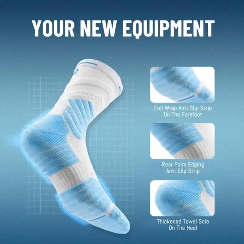 Product Introduction of Basketball Socks Professional Sports Socks Moisture Sports Towel Socks Men Mid-Tube Breathable V0G7 23