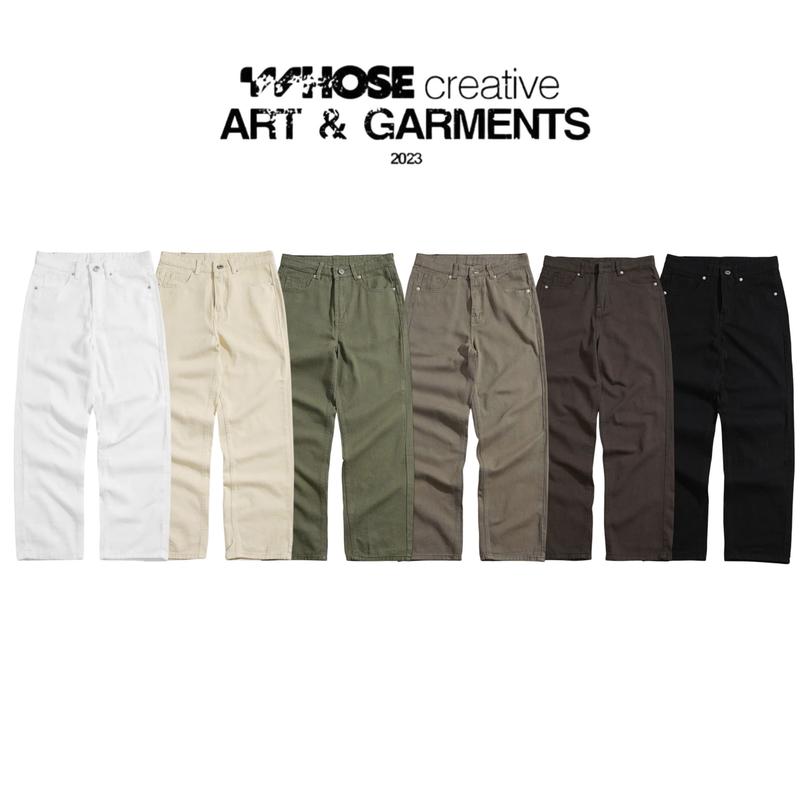 Quần Kaki Nam Form Regular Fit - Quần Jeans Nam Suông Trơn Whose Studio