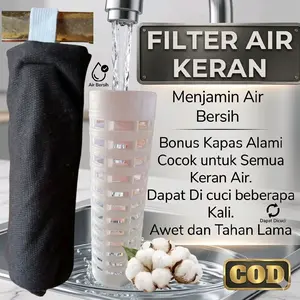 Saringan Filter Air Water Keran Super Tebal Optimal 1Set Komplit Bahan Super Tebal Penyaringan Pasir Lumut Lumpur Gratis Ongkir Ke Seluruh Indonesia cod Kran