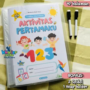 Buku Aktivitas Pertamaku Worksheet Anak Pra TK 2 3 4 Tahun Paud Buku Edukasi Anak Bisa Dihapus Wipe And Clean Activity
