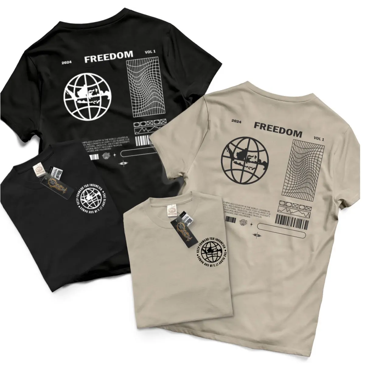 ASY KAOS SABLON DEPAN BELAKANG BISA DIPAKAI UNISEX 010
