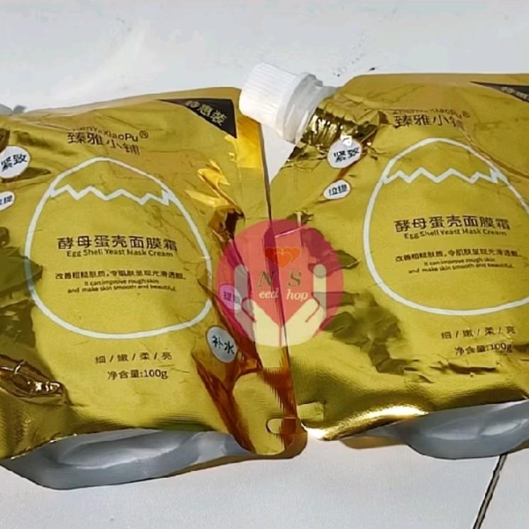 MASKER RAGI CANGKANG TELUR / EGG SHRLL YEAST MASK CREAM ORIGINAL 1