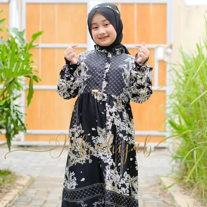 Gamis Anak Maxmara Silk / Gamis Anak Premium Lebaran 2025 3