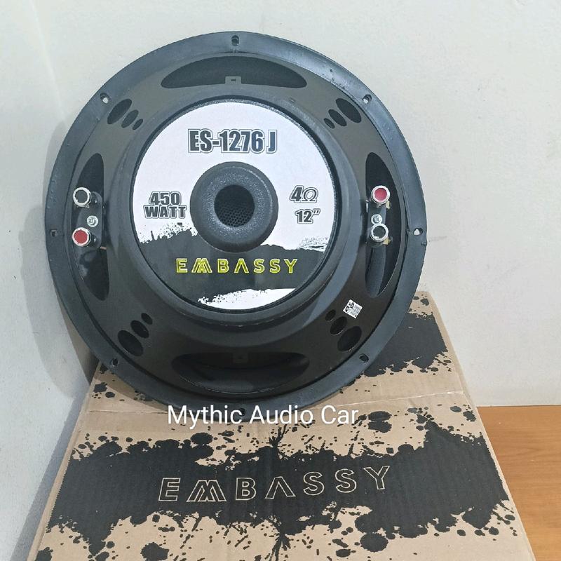 Subwoofer Embassy 1276 J Double Coil New Speaker 12 Inch 450Watts Myhic Audio Car 5