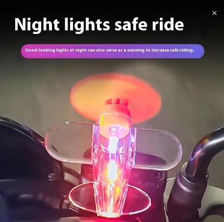 Đèn LED Máy Bay, 4 Màu Có Sẵn, Chạy Bằng Gió, Cỡ Nhỏ Thích Hợp Cho Xe Máy, Đèn Đồ Trang Trí Sáng 1