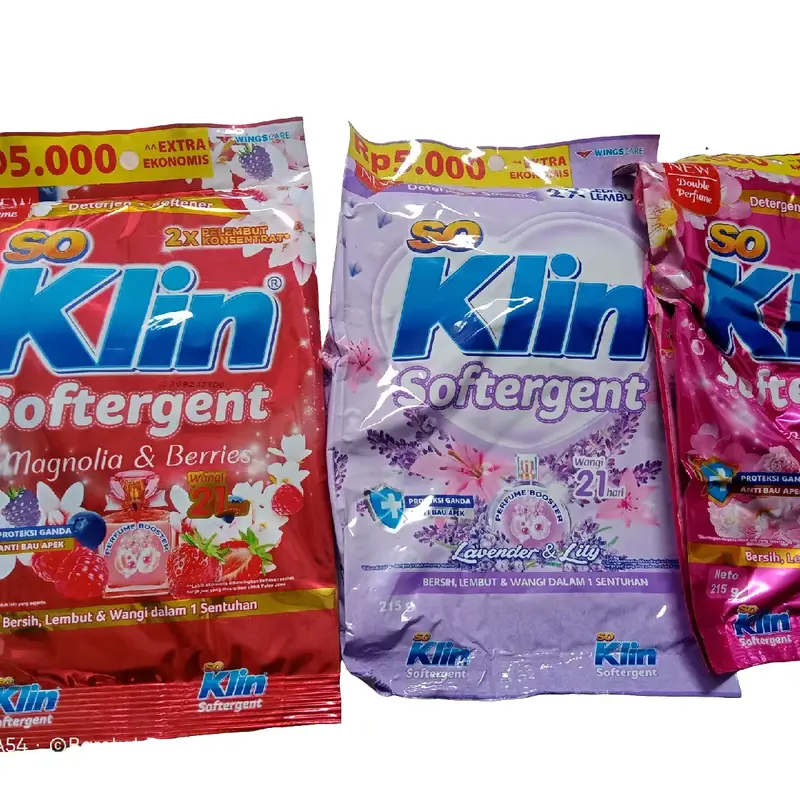 Soklin Softergent - Paket 6PCS, Deterjen  -Wangi dan Efektif - Membersihkan, Perawatan Pembersihan 0