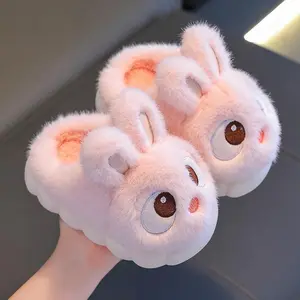 babyfit [size 24-41] INNO sendal bulu boneka anak perempuan cewek alas karet alas kaki rumah import ld-1109r | HOT