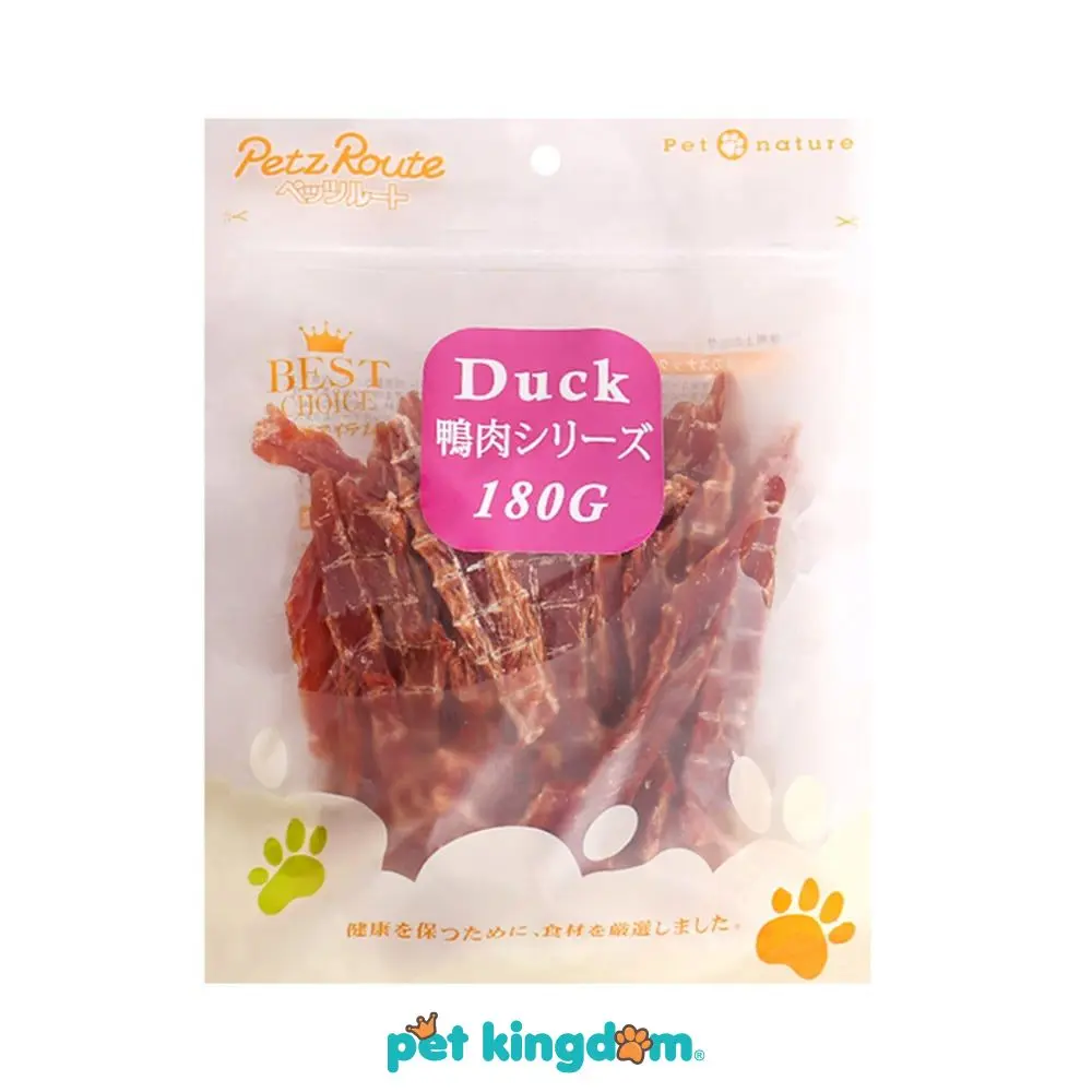 Pet Kingdom Petz Route 180 gr Camilan Anjing Duck Fillet Camilan Hewan Snack Anjing Dog Food Treat Anjing Makanan Peliharaan