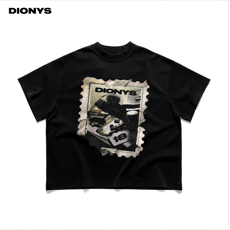Áo Thun Form BOXY DIONYS Stamp 100% - DIONYS BOXY TEE