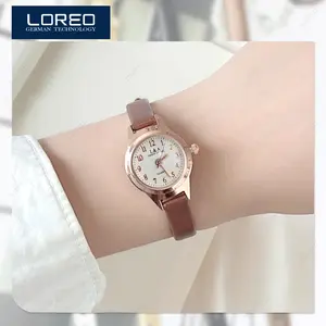 Loreo - Jam Tangan Wanita Kecil Dial Bulat Analog Quartz Fashion Watch