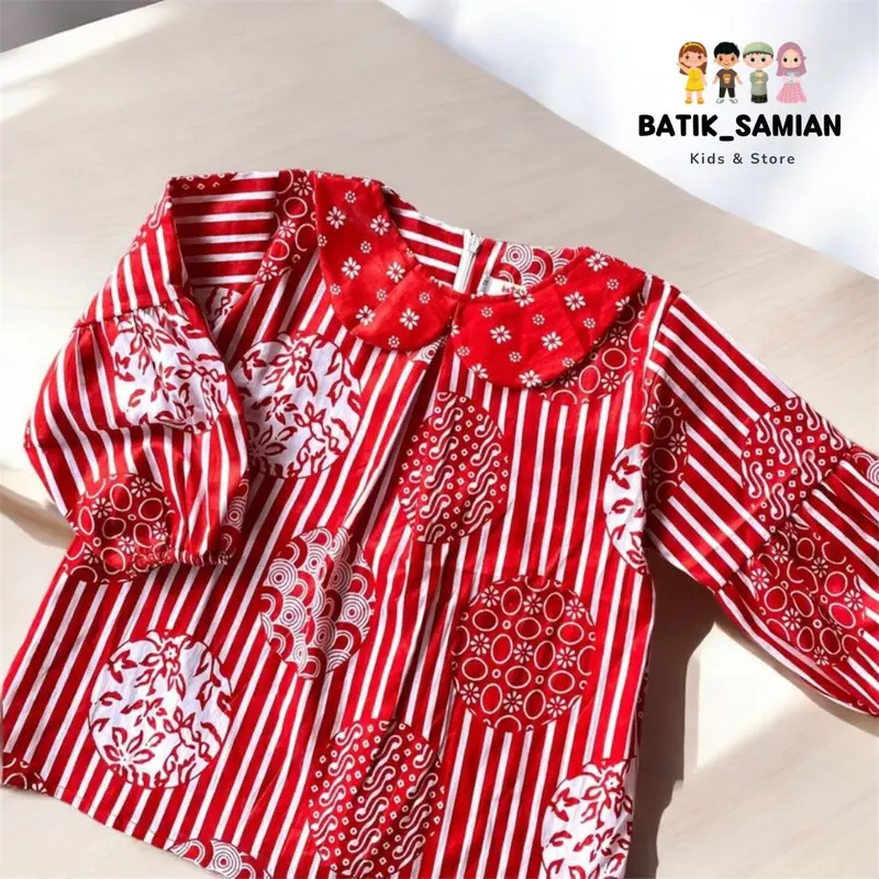 ATASAN BATIK LENGAN PANJANG ZIYAH COCOK BUAT HIBAB BAHAN KATUN ADEM NYAMAN DI PAKE 2