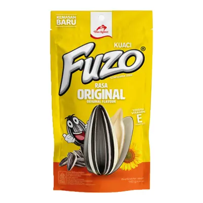 Fuzo Snack Kuaci Rasa Original ori 140 g Dua Kelinci Snack Cemilan ...