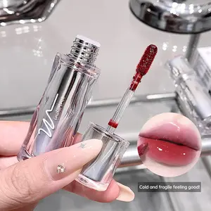 WindWind Ice Iron Watery Lip Gloss Mirror Lip Glaze Lip Glossy Lip Jelly Tint Glow Lipstik Pelembap Tahan Lama Transferproof Tidak Berminyak