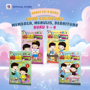 Paket Buku Calistung / Membaca Menulis Berhitung ( 4 Buku ) Calistung 1 Calistung 2 Calistung 3 Calistung 4 / Pustaka Agung Harapan