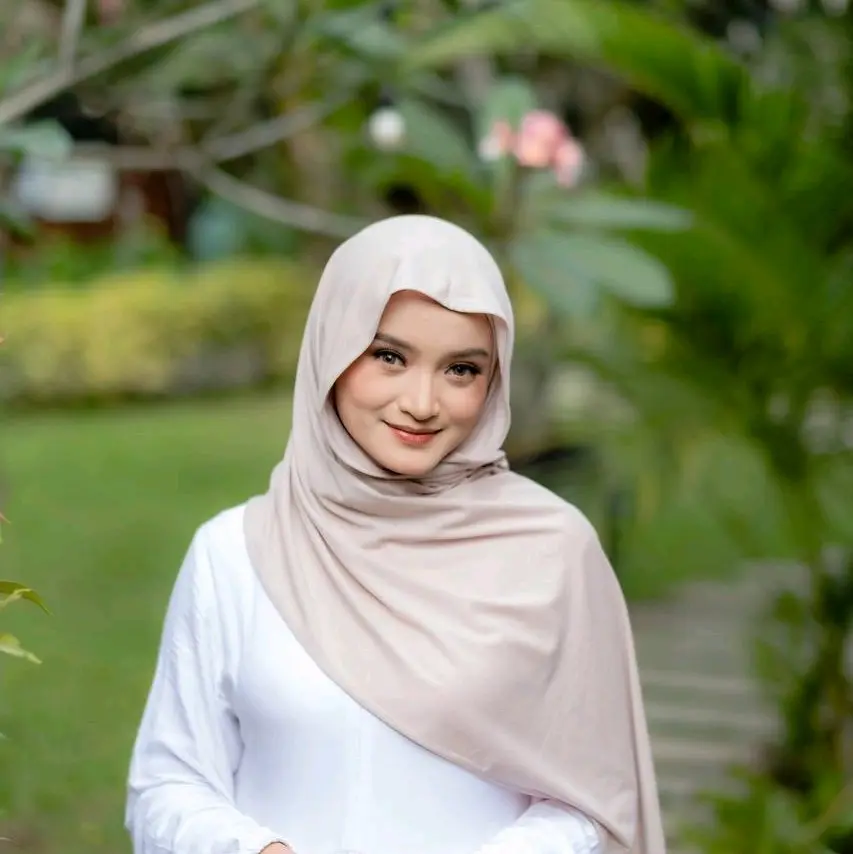 Hijab Syal Wanita Pashmina Kaos - Muslim Syari Panjang