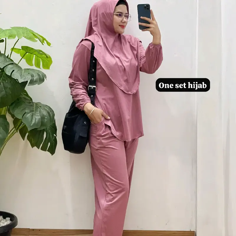 One Set Hijab by Newbrand || Setelan Wanita 5