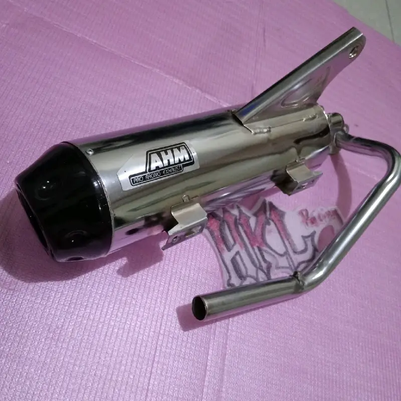 Knalpot Cms bobokan crome Mio m3,Mio soul karbu, Mio sporty, Mio Smile,Mio soul gt,Mio J,Mio m3,Mio z/s,Gear,fino, Xeon, X-Ride,Nouvo Motor 3