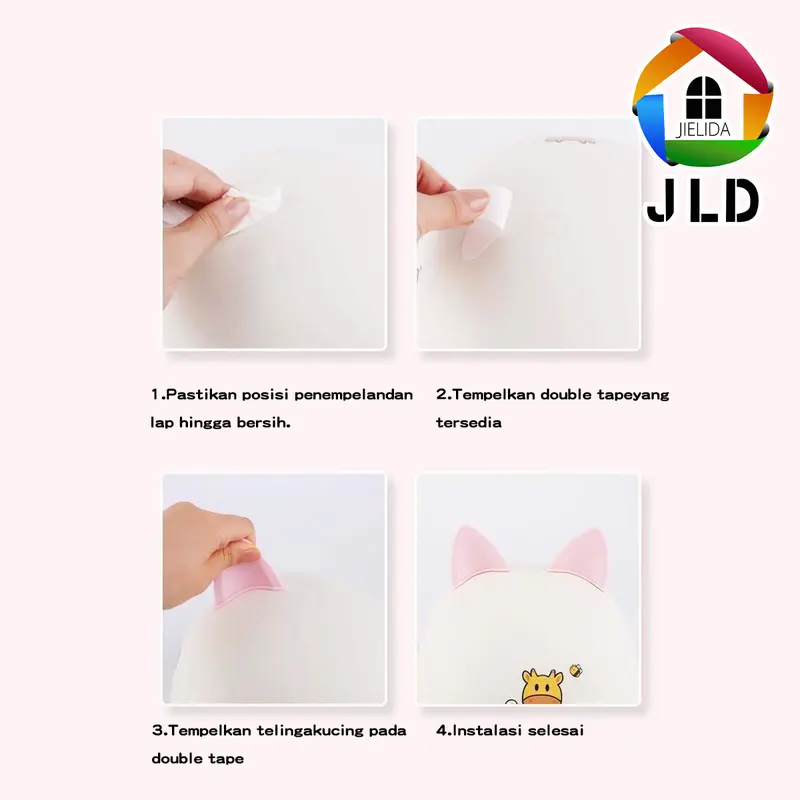 JIELIDA ACCESSORIES HELM KUPING KUCING HELMET CAT BIKER NYAMAN DAN GEMAS 4