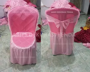 Sarung Kursi Plastik Napoli Tipe 101 dengan Kain Abutay & Busa plus Pita Belakang