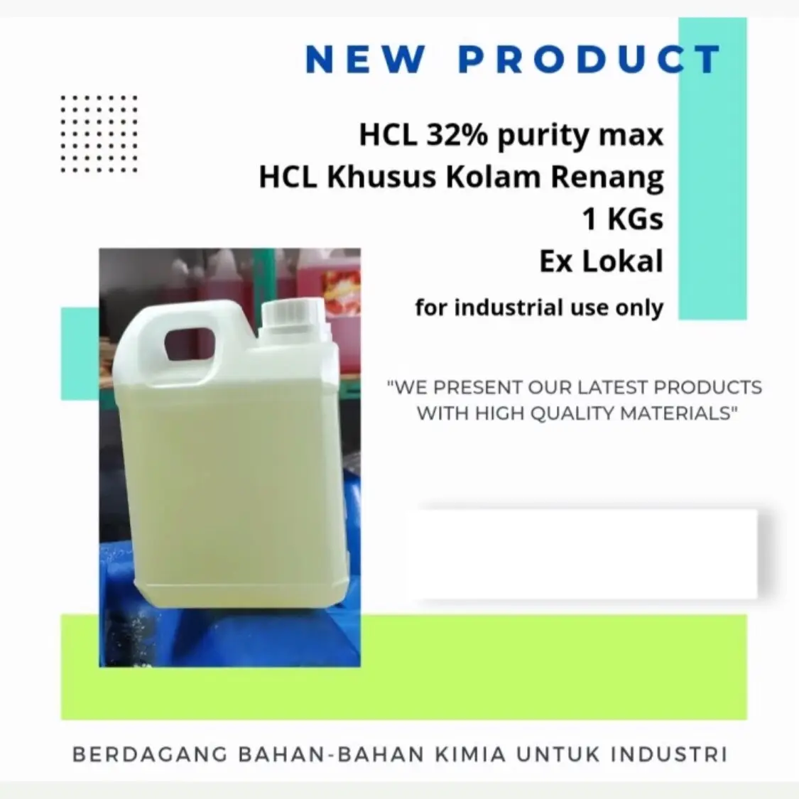 HCl Pembersih Kolam Renang 1 KGs