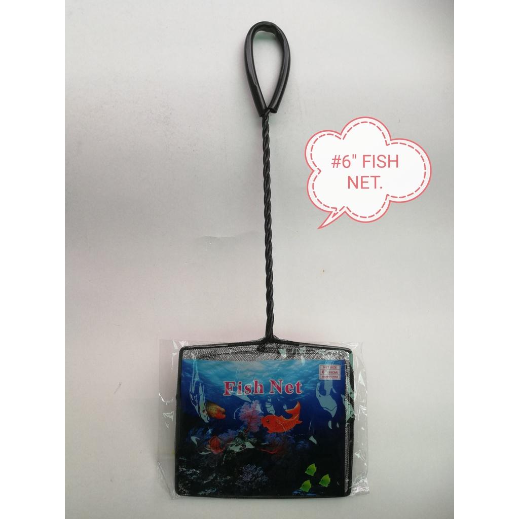 Black Fish Net 6inch Aquarium Jaring Ikan Akuarium Hitam