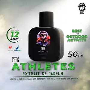 Thug Athletes Extrait de Parfum 50ml Parfum Pria Sporty Olahraga Lapangan Parfum Tahan Lama Parfum Ninggalin Jejak